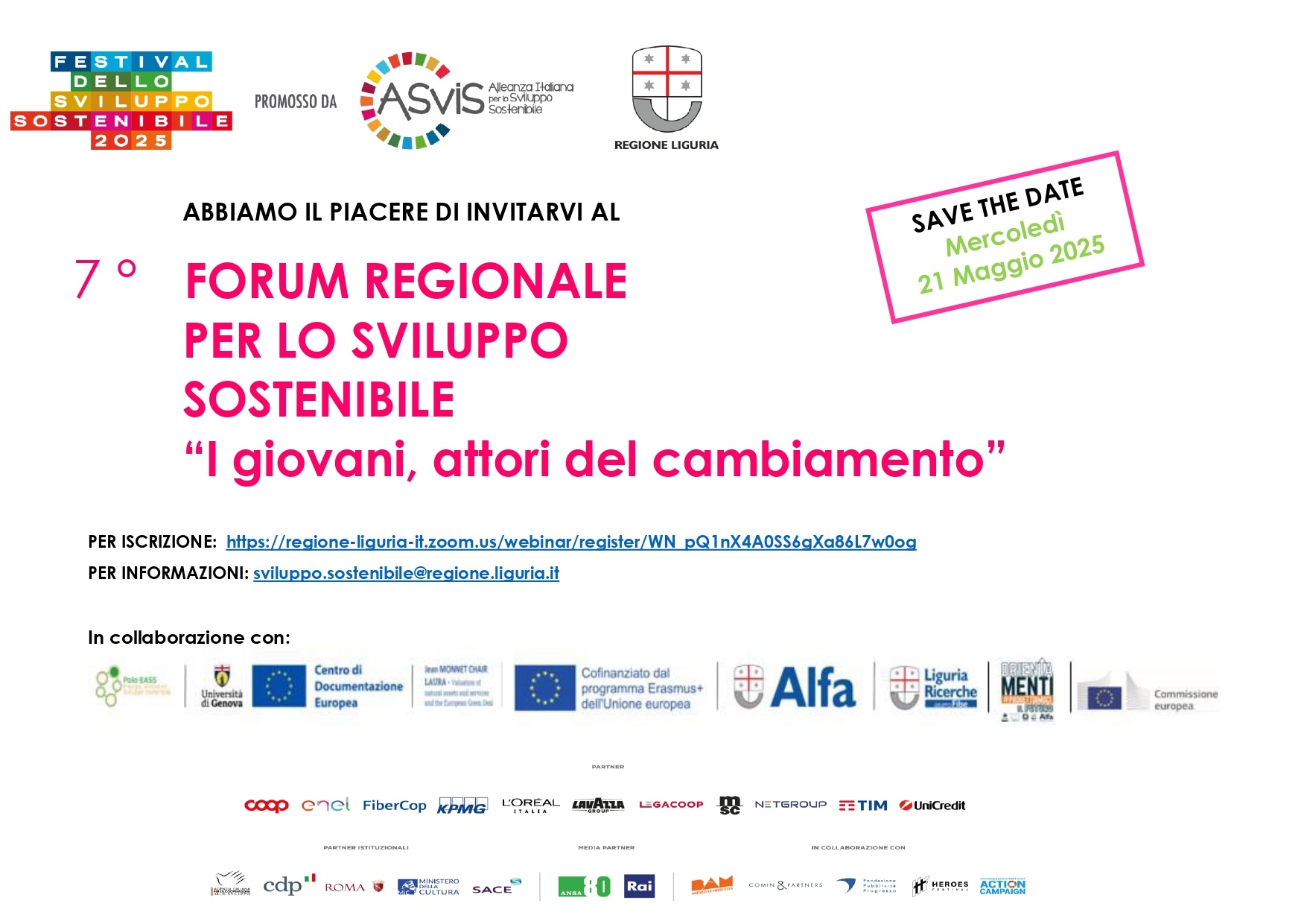 Settimo Forum Regionale per lo Sviluppo Sostenibile